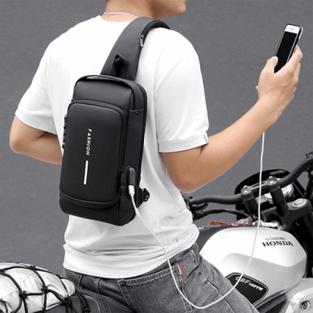 Original charging sling Anti-theft bag (Black Shape)