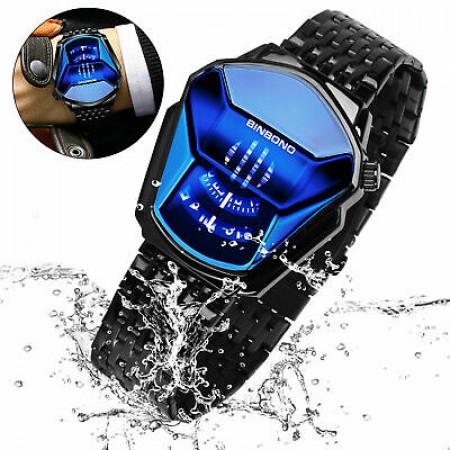 BINBOND Top Brand Luxury Military Fashion Sport Watch Men’s Wrist Watch (Black)