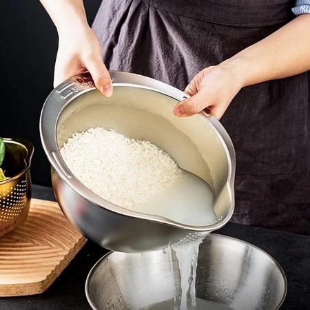 Rice Washing Machine Strainer Bowl